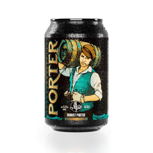 Porter sör 0,33 Doboz (alc. 5,5%) DRS