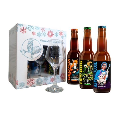 Die Lieblingsbierauswahl des Weihnachtsmanns 5 x 0,33l + Glas